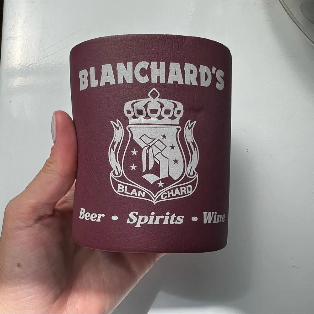Vintage Blanchard’s Beer • Spirits • Wine foam can koozie